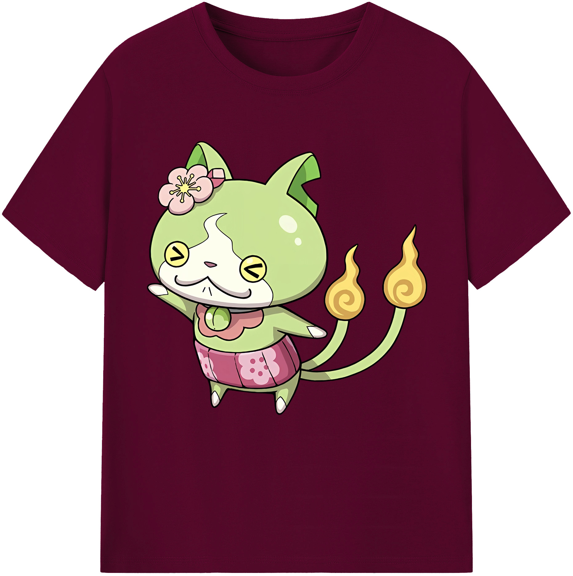 （画像用） 妖怪ウォッチ Yo-kai Watch レディースカジュアルプリントTシャツ（綿100％）